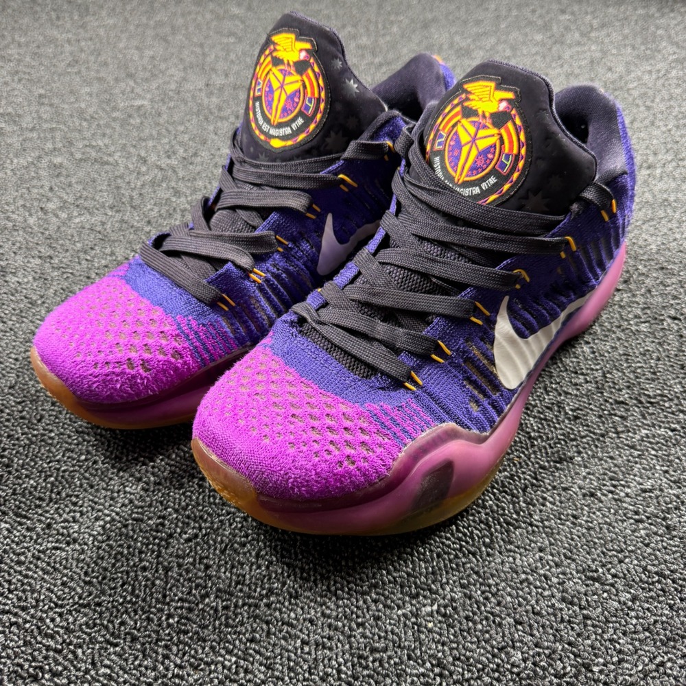 Nike Kobe X 10 Elite Opening Night Draft Pick High Top Men 8.5 Purple 747212-615